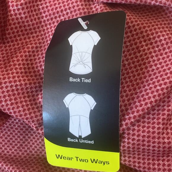 Athletic Works Active Drawstring Tie Back Short Sleeve T-Shirt - Picture 5 of 7